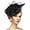 Black, variant on Fascinators Hats for Women - Vintage Tea Party Attire Outfit Headband Church Veil Derby Hat for Women