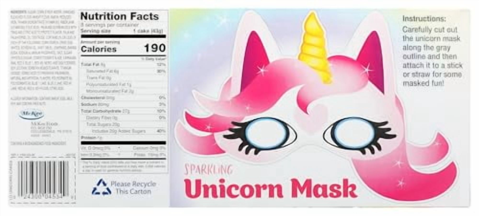 Little Debbie Unicorn Cakes, 48 Individually Wrapped Strawberry Cakes, 8 Count (Pack of 6)