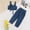 Blue, variant on Zecgelong Toddler Girls Denim Overalls Set Casual Summer Outfit Baby Girl Two Piece Jumpsuit With Straps Spring And Summer Play Clothes For 1 5 Years Old Girls 2 Piece Sets Age 2-3 Years
