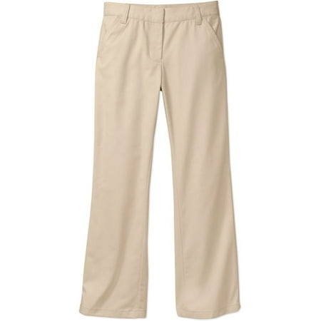 George Girls School Uniforms Flat Front Pants with Stain Resistant Scotchguard Treatment