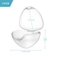 thumbnail image 3 of Miyuadkai Pacifier Storage Box, 4Pcs Portable Transparent Pacifier Storage Box Clip Container Baby Infant Toddler Pacifier Case with Suction Cup Ideal for Hygiene, 4*Pacifier Storage Box, 3 of 6
