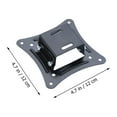thumbnail image 2 of WHAMVOX 1pc Wall Mount Rack TV Bracket TV Wall Bracket TV Fixed Rack for Home (Black), 2 of 8