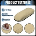 thumbnail image 4 of Funda protectora para reposabrazos Unique Bargains para Lexus 350 2008 2009 2010 2011 2012, tela de neopreno, marrón claro, 1 pieza, 4 of 7