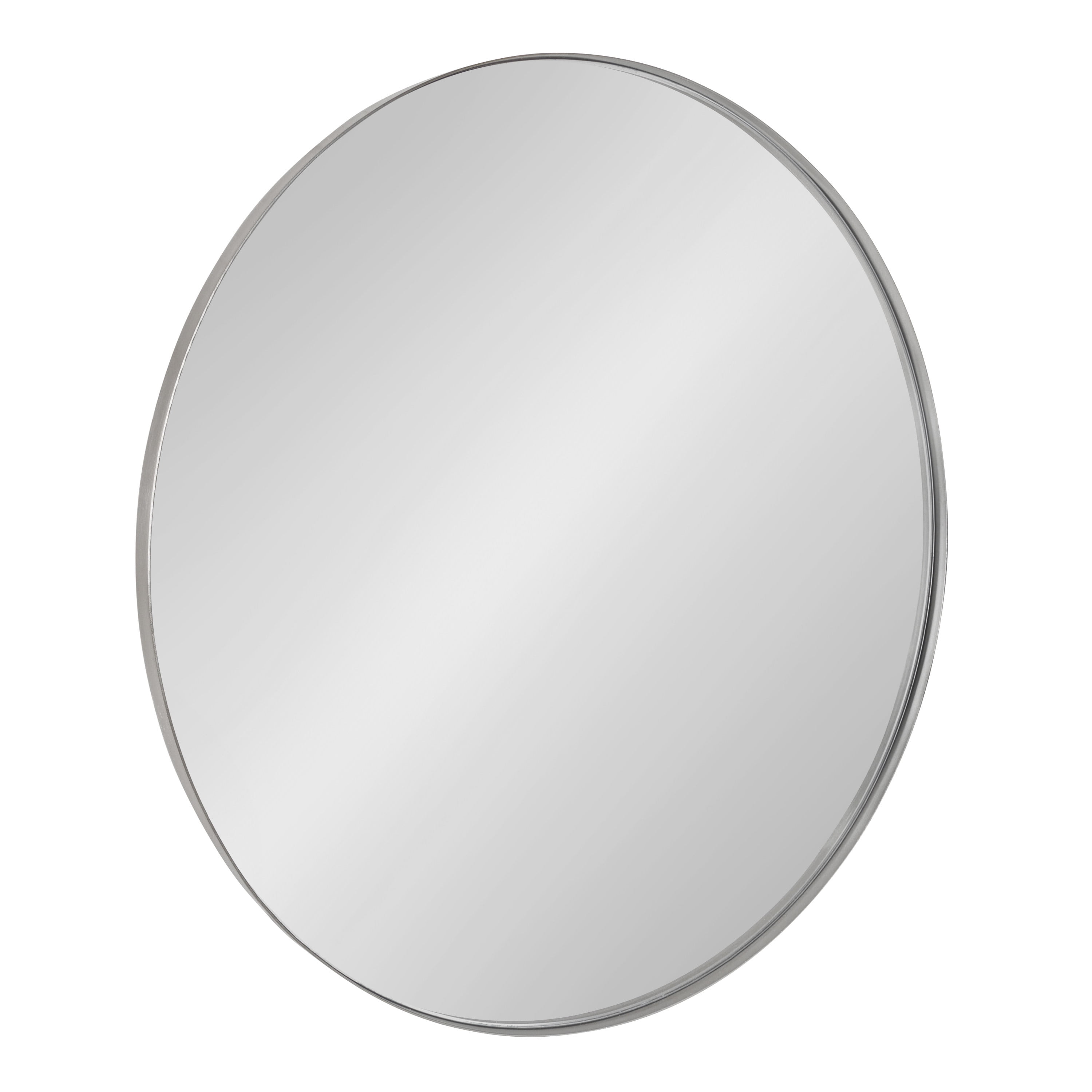 Kate and Laurel Rollo Modern Round Wall Mirror, 28 inch Diameter