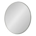 thumbnail image 1 of Kate and Laurel Rollo Miroir Mural Rond Encadré, Argent Diamètre 28 Pouces, 1 of 7