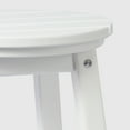 thumbnail image 7 of WestinTrends Malibu 24" HDPE Outdoor Patio Round Counter Height Bar Stool, White, 7 of 7