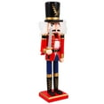 thumbnail image 5 of Gymnture christmas Nutcracker Ornament Xmas Nutcracker Decor Wooden Nutcracker Statue Christmas Table Decoration, 5 of 10