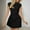 Black, variant on Women's Wear to Work Dress Elegant Summer Cap Sleeve A Line Mini Dress for Office Lady Casual