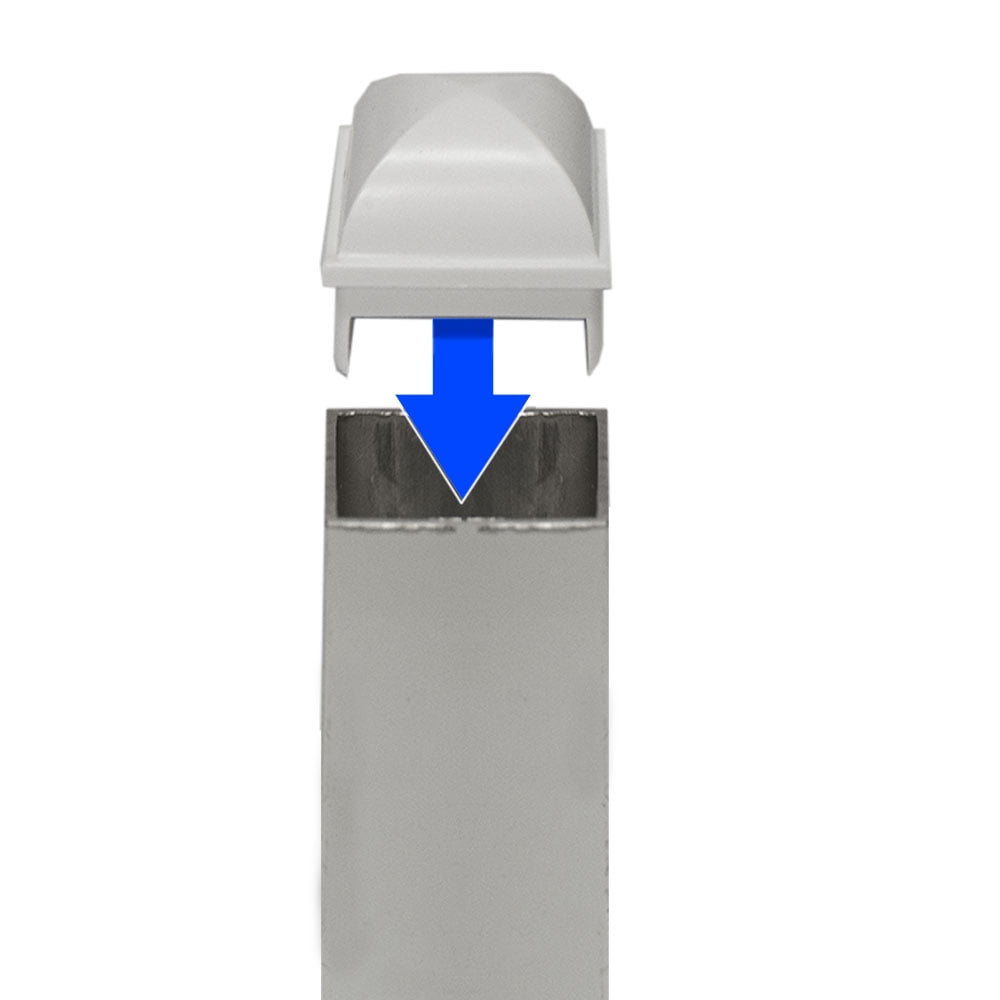 Fence Post Caps | for use with Kayak Pools | 58 Caps | White