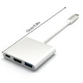 thumbnail image 2 of Klonfd Type C Adapter 4K Aluminum Hub 31 Multiport Converter For MacBook Laptop PC And More, 2 of 4