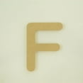 thumbnail image 1 of Package of 1, 12 Inch X 1/2" Thickness MDF Letter F in The Gotham Rounded Font, Thick, Upper Case for Art & Craft Project, Made in USA, 1 of 4