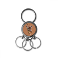 thumbnail image 1 of Porte-clés en Métal Inoxydable avec Corne Latérale giraffe, 1 of 3