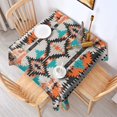 thumbnail image 2 of Colorful Geometric Triangle Diamond Pattern Square Tablecloth,Waterproof Square Table Cover,Wipeable Spillproof Washable Table Cover for Home Kitchen Party Decor 60"x60"(152x152cm), 2 of 6