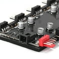 thumbnail image 2 of 12V 4Pin/5V 3PIN LED Light Strip ControllerPower Supply ARGB/RGB PWM Fan Hub Addressable RGB Lighting PCB Splitter Motherboard Sync Case Fan Hub Adapter with Cable, 2 of 7