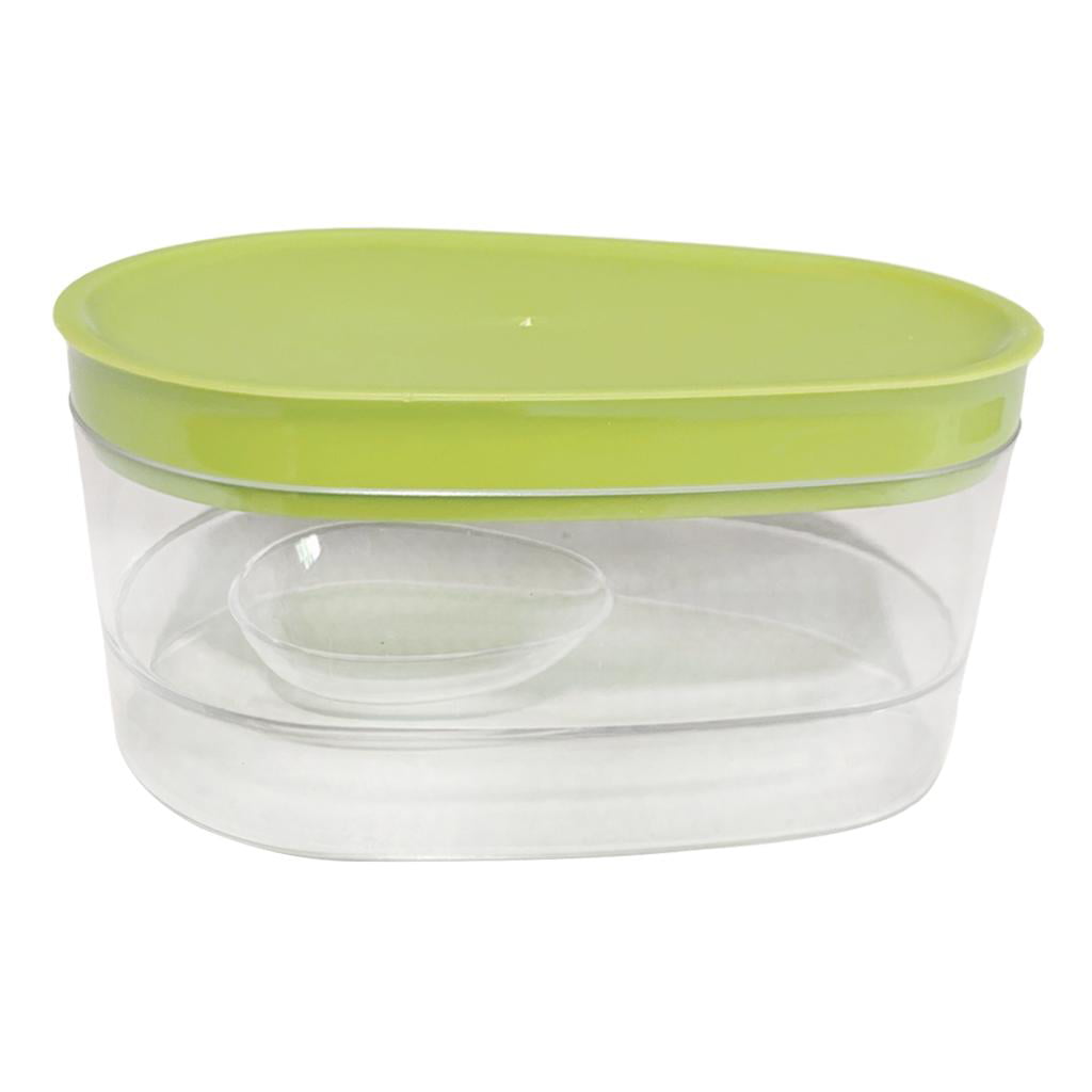 Plastic Clear 2 Pack 197 Oz Pack of 2-1.5 Gallon Cookie Containers With Lids 