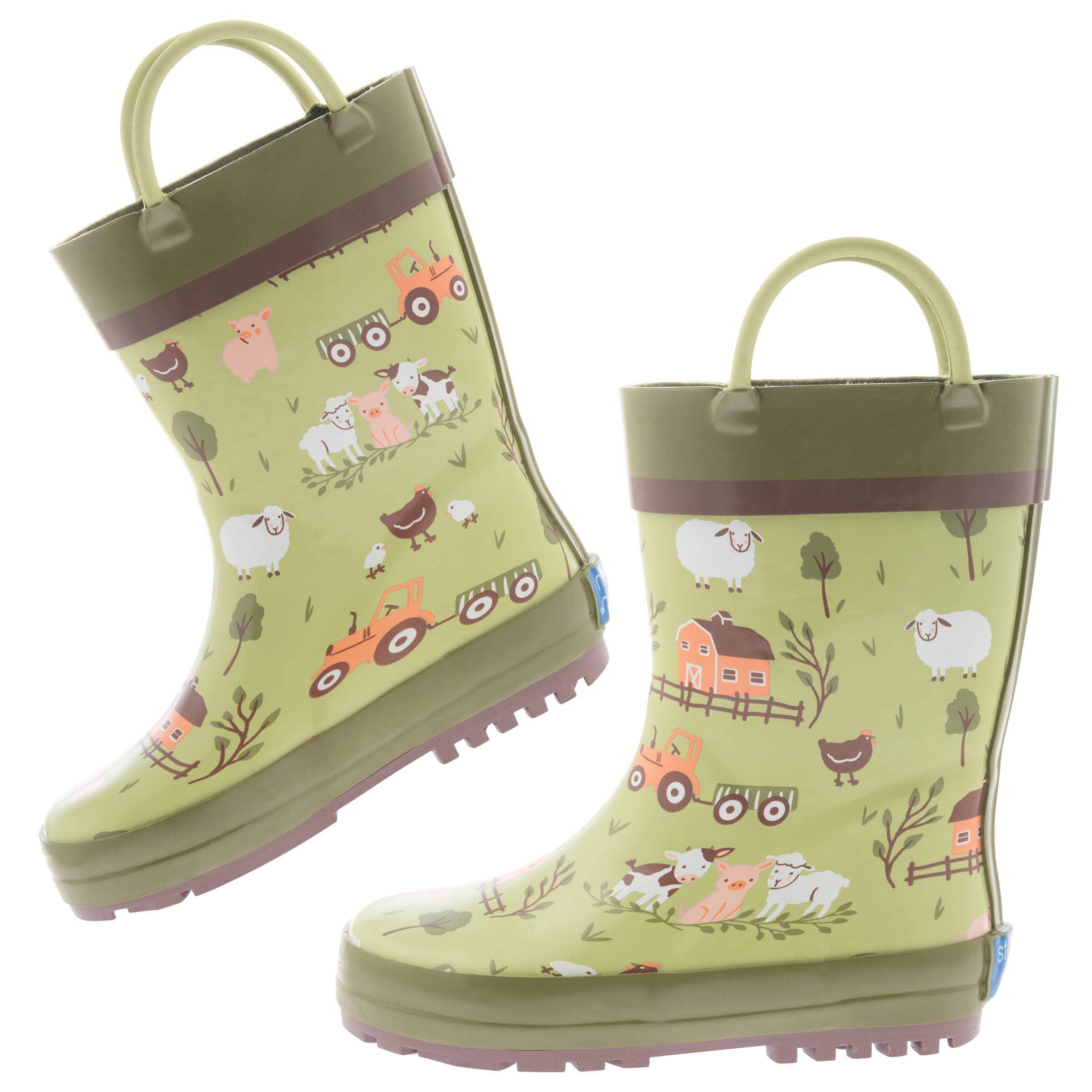 Stephen Joseph, Rain Boots, Waterproof Rain Boots, Removable insole, Non-Slip Shoes,, Pink Dino