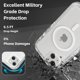 thumbnail image 3 of Funda transparente para iPhone 14 y iPhone 13 compatible con MagSafe, funda de carga magnética de triple capa, resistente a golpes y caídas, 6.1 pulgadas, 3 of 6