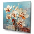 thumbnail image 2 of Designart "Euphoric Blue Orchid Abstraction I" Orchids Wall Art Living Room, 2 of 7