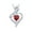 C, variant on Censtreet Birthstone Necklace for Women Created Gemstone Rose Flower Heart Pendant Necklace Anniversary Birthday Gifts for Women Mom Wife Her