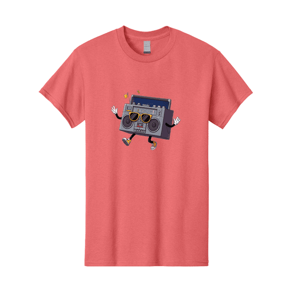 Boombox-Character-2 Mens Graphic Tee, 100% Cotton, Casual Summer Wear BAA189