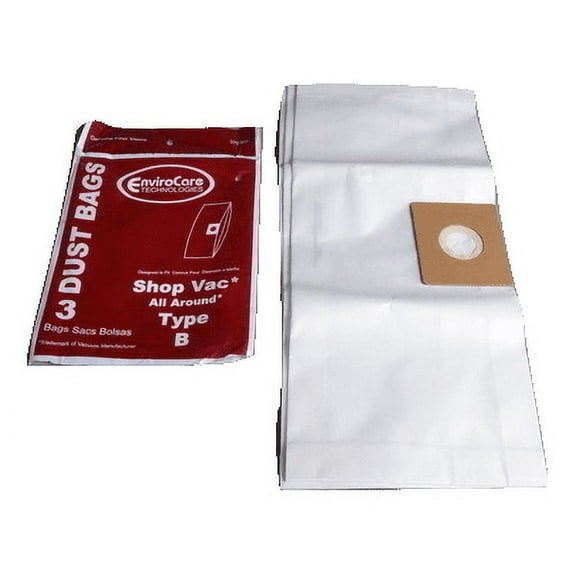 Shop Vac Paper Bags B,3PK All Around Replacement Part-370SW