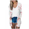 thumbnail image 2 of LOVZFMLL Cardigan pour Femmes Mode Halloween Imprimé Chemise Décontractée à Manches Longues Cardigan, 2 of 5
