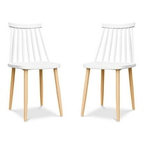 Modholic Spindle Dining Chair, White (Set Of 2)