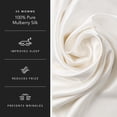 thumbnail image 2 of Fishers Finery 30 Momme 100% Pure Mulberry Silk Pillowcase for Hair & Skin, Grade 6A, Queen, Natural White, 2 of 7