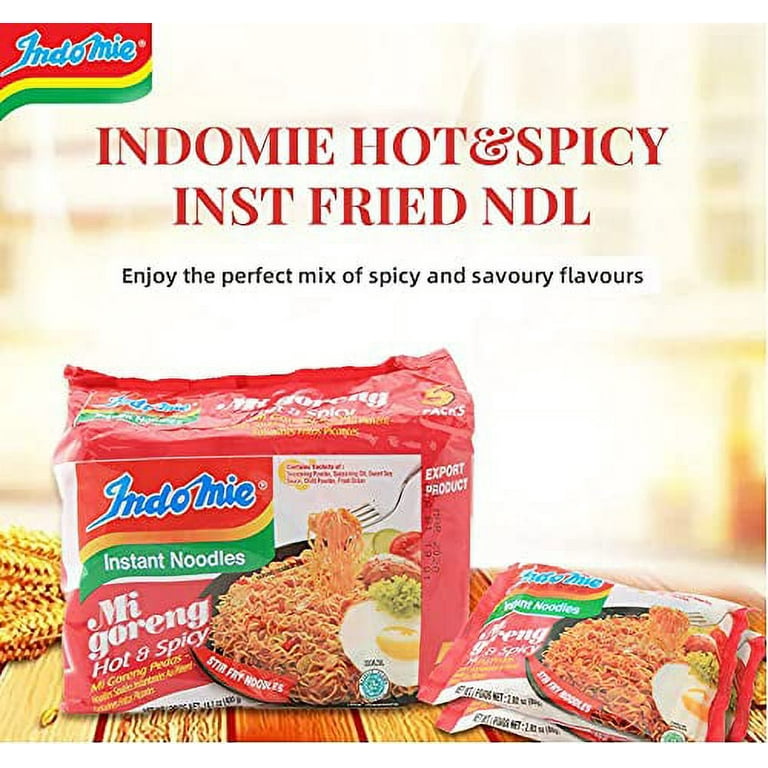 Indomie Mi Goreng Instant Stir Fry Noodles, Halal Certified, Original  Flavor, 3 Ounce (Pack of 30)