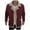 Red, variant on ZCFZJW Mens Long Sleeve Fuzzy Warm Coats Casual Open Front Cardigan Outwear Coat Trendy Lapel Collar Sherpa Fleece Lined Thicken Jackets with Pockets Coffee L