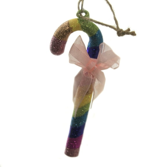 Holiday Ornaments Candy Cane Rainbow Stripe Christmas Go4323c
