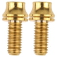 thumbnail image 3 of CTIRCHIU 2PCS M5x12MM Kettle Frame Screw Titanium Alloy Screw Mountain Bike Road Handle Screw (Golden), 3 of 3