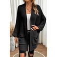 thumbnail image 6 of Batwing Sleeve Oversized Cable Knit Cardigan, 6 of 11