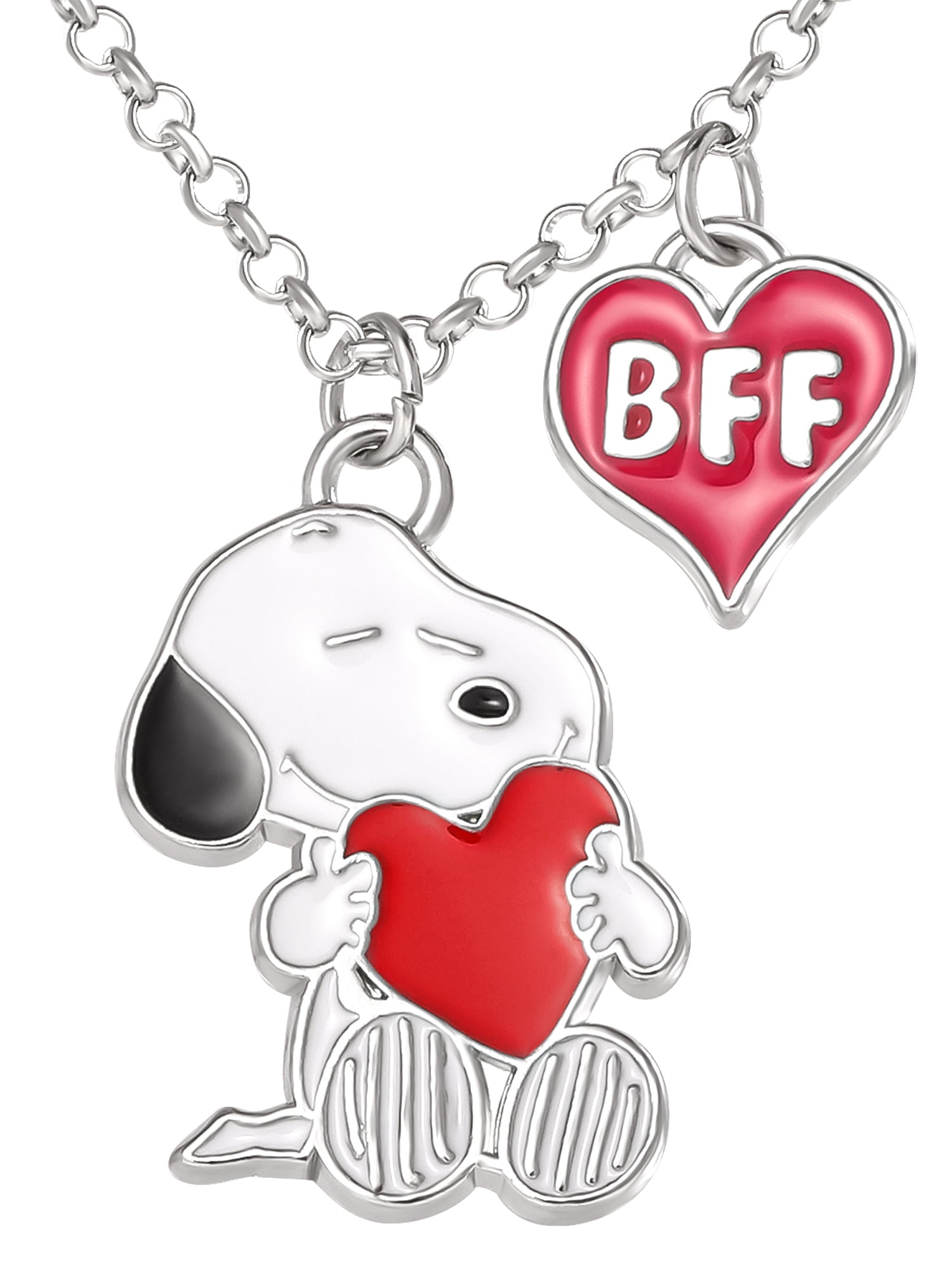 Peanuts Snoopy & Woodstock Best Friends Split Pendant Necklace Set