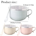 thumbnail image 3 of ACDANC 2026 New Soup Mugs with Lid & Handle,Microwavable Ramen Containers,5.5*3.7 Inch Soup Cups,Soup Mugs & Cups for Cereal,Oatmeal,Ramen,Instant Noodle Soup Cups with Lids, 3 of 7