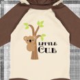 thumbnail image 4 of Inktastic Koala Bear Little Cub Boys or Girls Long Sleeve Baby Bodysuit, 4 of 5