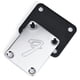 thumbnail image 2 of Placa de cuello de guitarra eléctrica con tornillos de montaje Placa de cuello de guitarra (Plata), 2 of 3