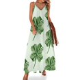 thumbnail image 2 of Robe Sans Manches Motif Trèfle Chanceux pour Femme 2024 Robe de Soirée Robes de Fête pour Femmes Robe Femme, 2 of 5
