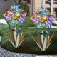 thumbnail image 1 of Escultura de jardín Homight Solar en agave de metal con mariposa, 2 unidades, 1 of 7
