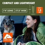 Ozark Trail 50F Compact Mummy Adult Sleeping Bag - Green (88.6 x 31.5)