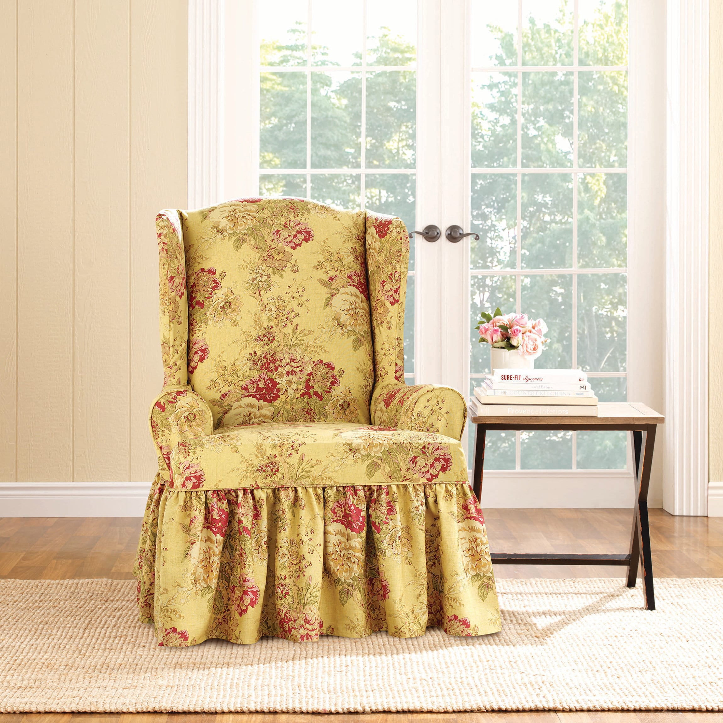 Sure Fit pet chair Slipcovers Ballad Bouquet by Waverly™ Furniture Cover 