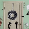 thumbnail image 6 of Nmdmisc Halloween Garland Wreath Decoration Halloween Decoration Pendant Home Decoration Halloween Door Wreath(Silver,11.41 * 20.27 in), 6 of 7