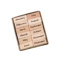 thumbnail image 3 of Juego de Sellos de Madera, Suministros Decorativos DIY, Marcas para , Manualidades, Manualidades de Escritura para Mes BLESIY Sello de elaboración, 3 of 8