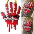 thumbnail image 2 of Letrero de puerta de madera Con huella de sangre de Halloween YONGSHENG, 2 of 5