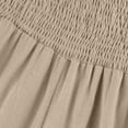 thumbnail image 7 of Endives Women's Linen Pant High Waist Elastic Casual Loose Long Pants SpringTrendy Khaki, 7 of 7