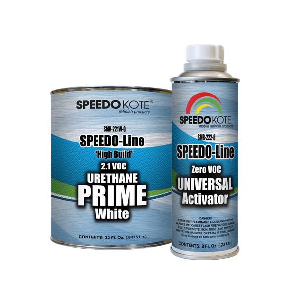 Speedokote SMR-221WQ/222-8 White 2K Urethane Auto Body Paint, Quart Kit