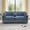 Blue, variant on Felizpace 113" Modular Sectional Sofa, 3-Seater Cloud Couch with Extra Thicked Deep Seat, Chenille Upholstered Sofa for Living Room, Black