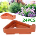 thumbnail image 4 of Pies Para Macetas De Flores/Plantas, 24 Piezas Elevadores De Macetas Invisibles Soporte Triangular Elevadores De Macetas Invisibles Para Plantas De Jard铆n De Interior Y Exterior, Transpirabilidad Y P, 4 of 7
