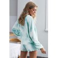 thumbnail image 1 of POGLIP Women's Sky Blue Tie-dye Loungewear Set, 1 of 6