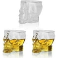 thumbnail image 1 of Vasos de alcohol, vasos de whisky con diseño de calavera para vodka, licor, 3 x 80 ml ER, 1 of 4